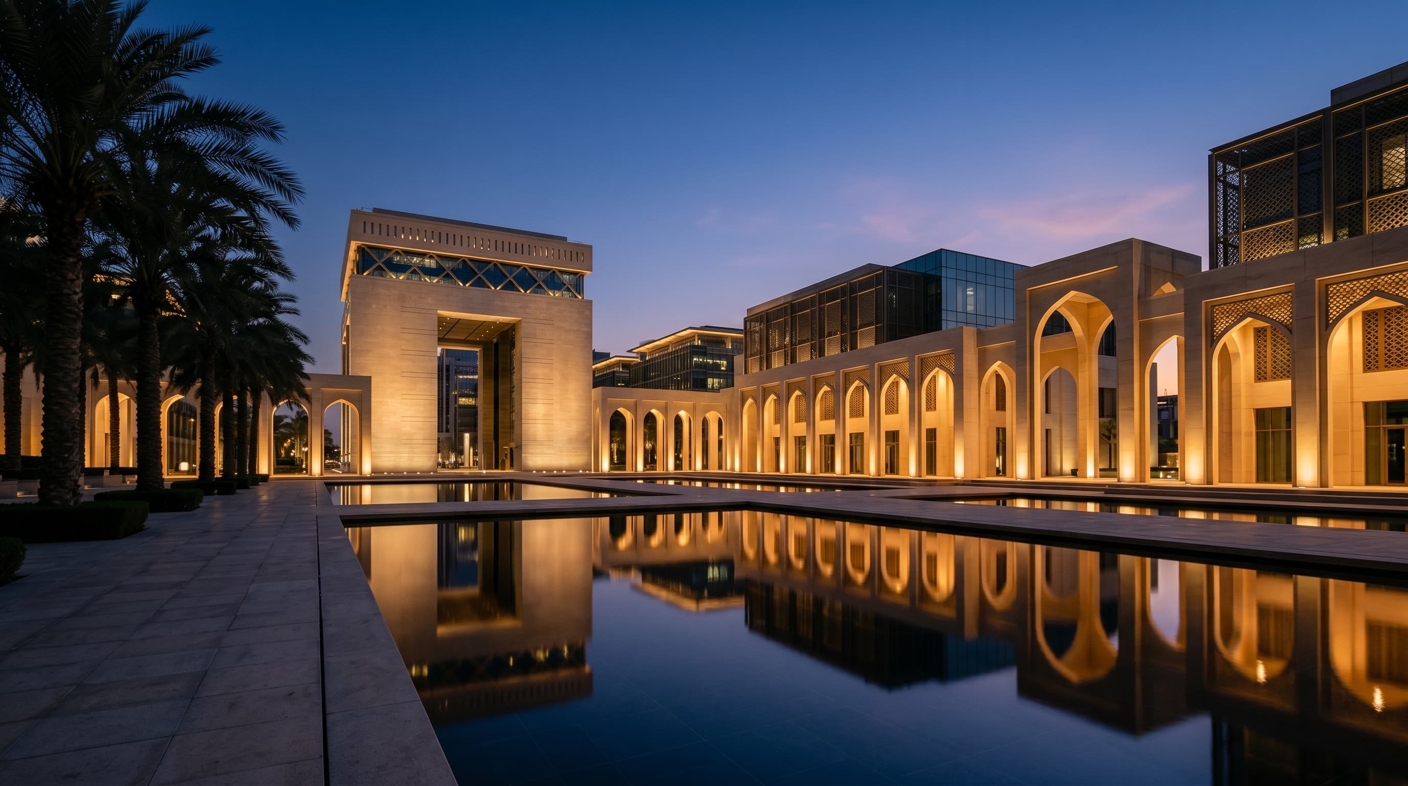 United Arab Emirates architectural skyline